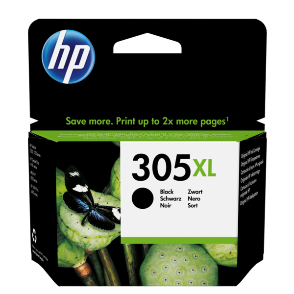 HP 3YM62AE 305XL, Ink Cartridge, 240P, Black