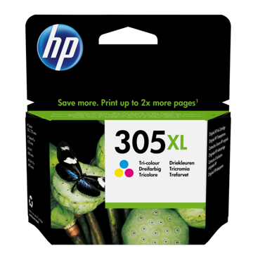 HP 3YM63AE 305XL, Ink Cartridge, 200 P, Tri-Color