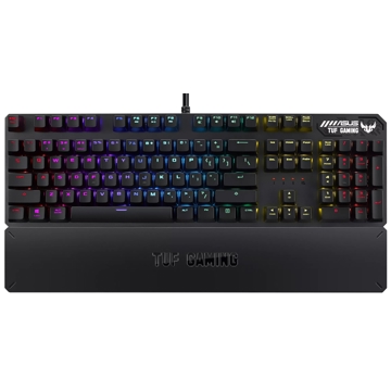 კლავიატურა Asus RA05 90MP01Q0-BKUA00, Wired, USB, RGB, Gaming Keyboard, Black