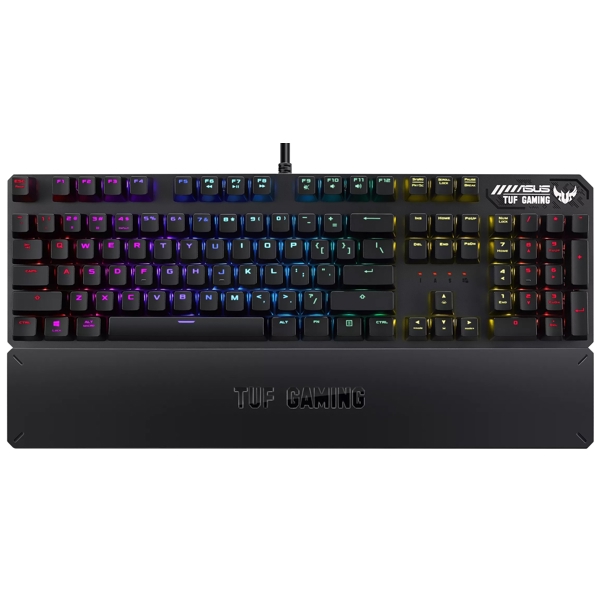 კლავიატურა Asus RA05 90MP01Q0-BKUA00, Wired, USB, RGB, Gaming Keyboard, Black