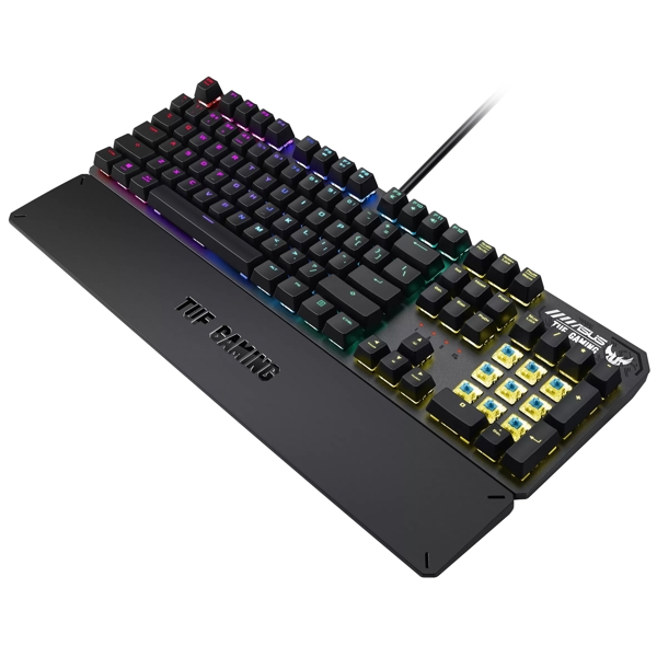 კლავიატურა Asus RA05 90MP01Q0-BKUA00, Wired, USB, RGB, Gaming Keyboard, Black