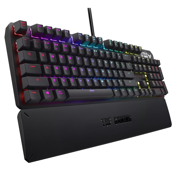 კლავიატურა Asus RA05 90MP01Q0-BKUA00, Wired, USB, RGB, Gaming Keyboard, Black