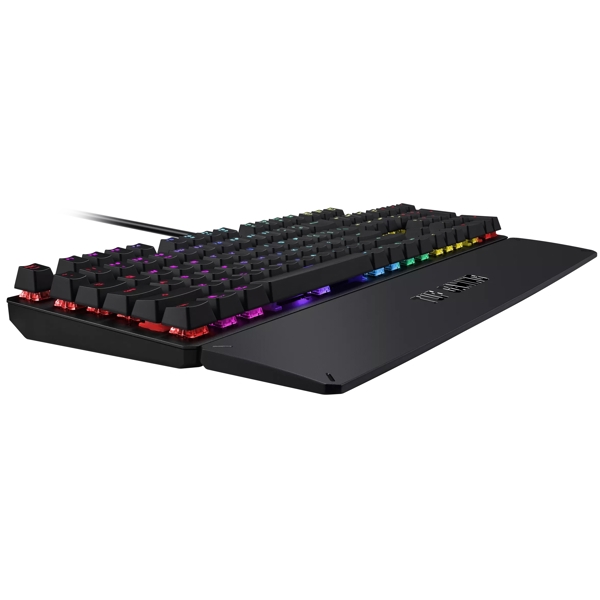 კლავიატურა Asus RA05 90MP01Q0-BKUA00, Wired, USB, RGB, Gaming Keyboard, Black