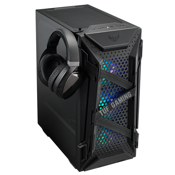 ქეისი Asus 90DC0040-B49000 TUF Gaming GT301, Computer Case, ATX, 3.5mm, 2хUSB 3.1, Black