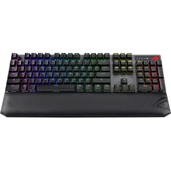 კლავიატურა Asus XA09 90MP02I6-BKUA01, Wireless, BT, USB, RGB, Gaming Keyboard, Black