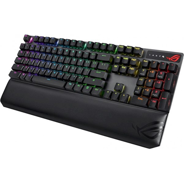 კლავიატურა Asus XA09 90MP02I6-BKUA01, Wireless, BT, USB, RGB, Gaming Keyboard, Black