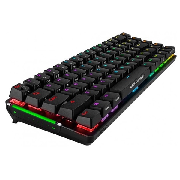 კლავიატურა Asus M601 90MP01Y0-BKRA01, Wireless, USB, RGB, Gaming Keyboard, Black