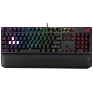 კლავიატურა Asus XA04 90MP01I0-B0UA00, Wired, USB, RGB, Gaming Keyboard, Black