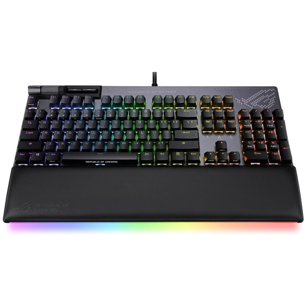 კლავიატურა Asus XA07 90MP02E6-BKUA01 US, Wired, USB 2.0, RGB, Gaming Keyboard, Grey