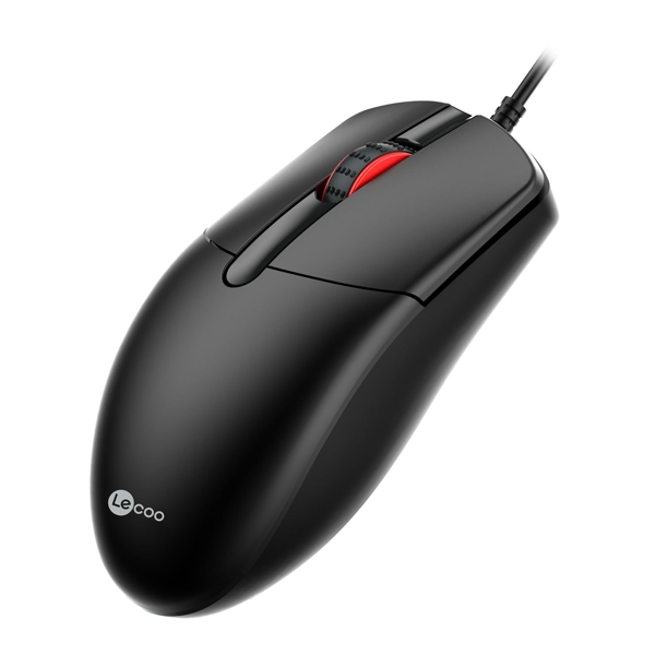 მაუსი Lenovo Lecoo MS103, Wired Classic Mouse, USB, Black