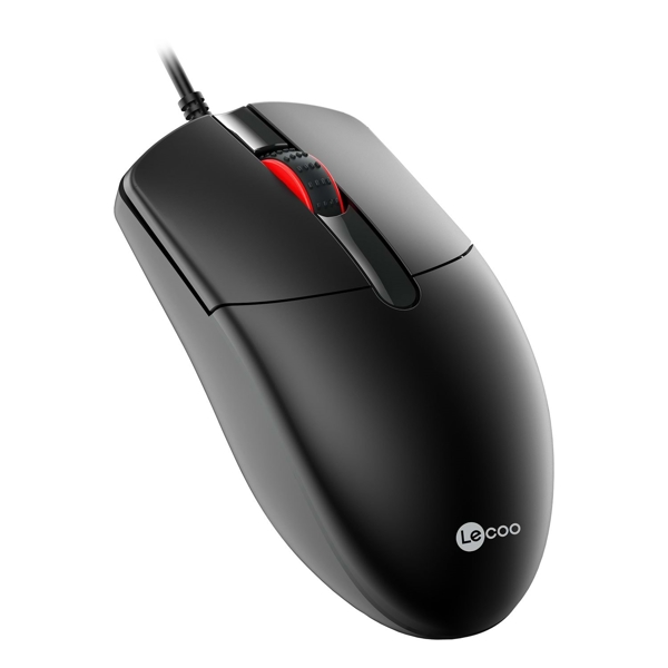 მაუსი Lenovo Lecoo MS103, Wired Classic Mouse, USB, Black