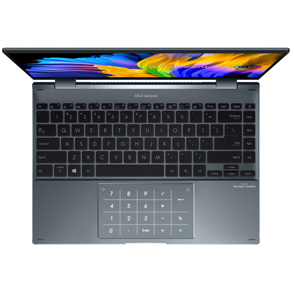 ნოუთბუქი Asus UP5401ZA-KN012W Zenbook 14 Flip OLED, 14", i5-12500H, 8GB,512GB SSD, Integrated, W10Pro, Grey