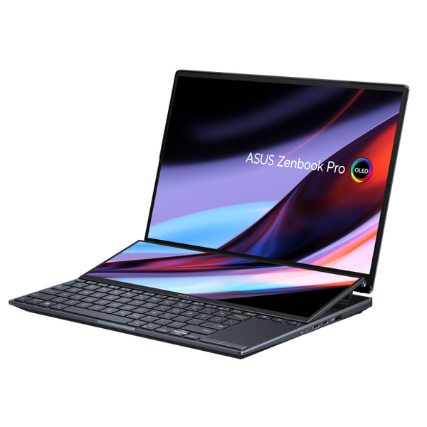 ნოუთბუქი Asus UX8402ZA-M3103W Zenbook Pro 14 Duo Oled 12.7", i5-12500H, 16GB, 1TB SSD, Integrated, W11 Pro, Black