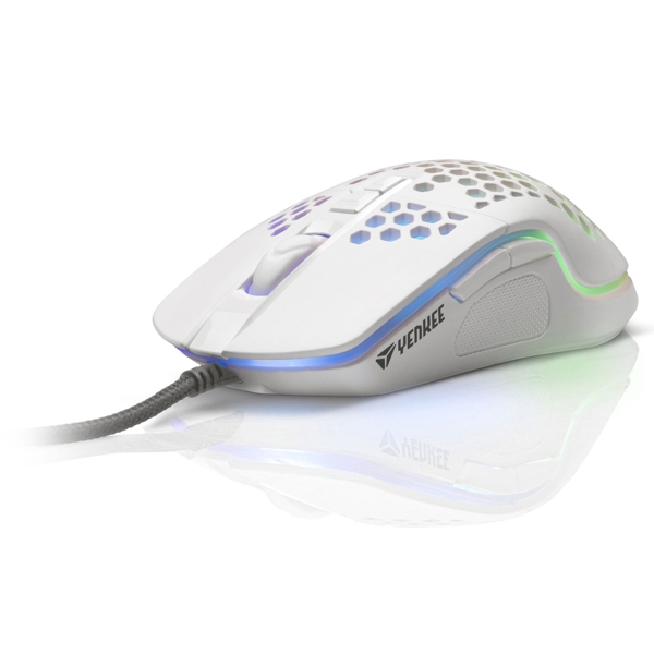 მაუსი Yenkee YMS 3030WE, Wired, USB, Gaming Mouse, White