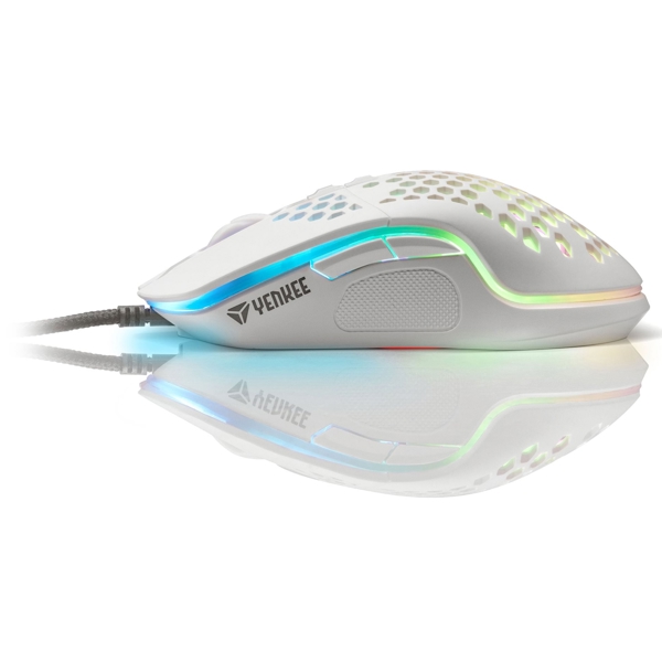 მაუსი Yenkee YMS 3030WE, Wired, USB, Gaming Mouse, White