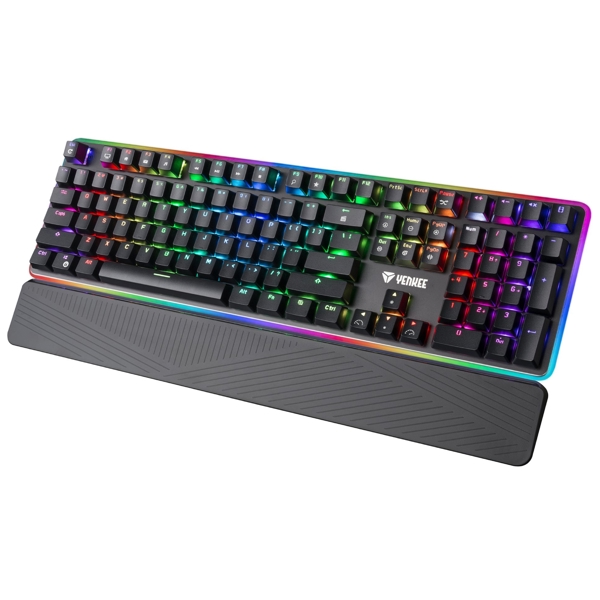 კლავიატურა Yenkee YKB 3400 PANZER, Outemu Blue, Wired, USB, Gaming Keyboard, Black 