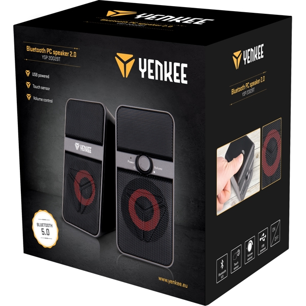 დინამიკი Yenkee YSP 2002BT, 5W, Bluetooth, USB, 3.5mm, Speaker, Black