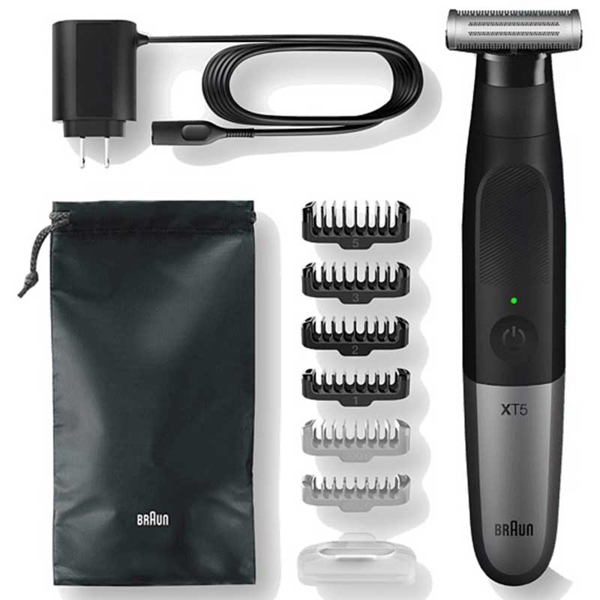 წვერსაპარსი Braun HT5200, Hair Trimmer, Black/Silver