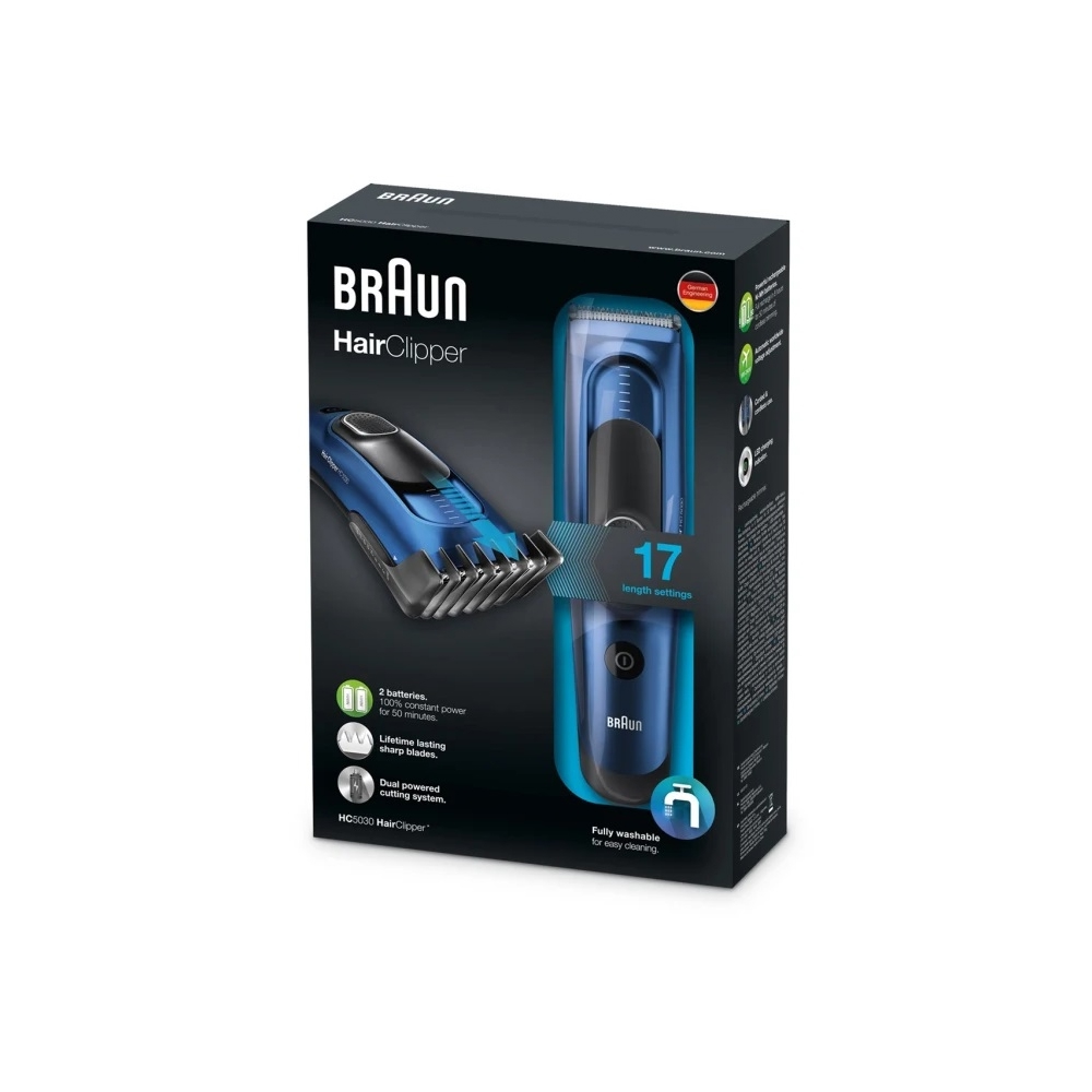 თმის საკრეჭი Braun HC5030, Hair Trimmer, Blue