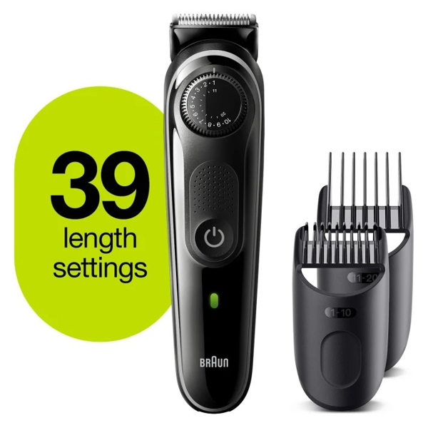 ტრიმერი Braun BT5242, Beard Trimmer With Gillette Fusion5 ProGlide Razor, Black