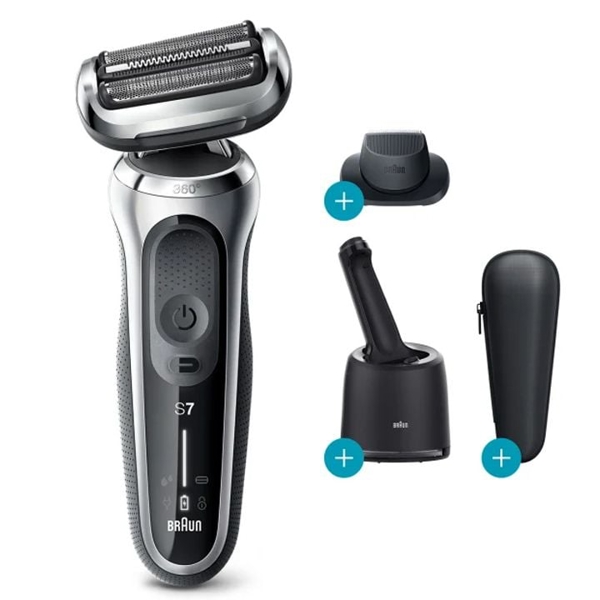 წვერსაპარსი Braun 70-S7200cc, Beard Trimmer, Silver