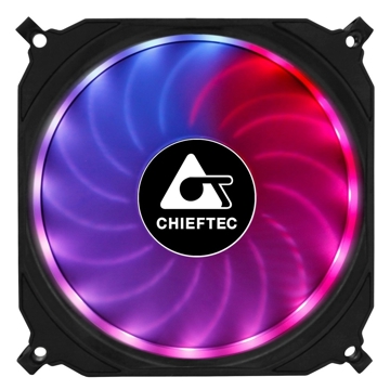 ქულერი Chieftec CF-1225RGB, RGB, 120mm, 1200RPM, Cooler, Black