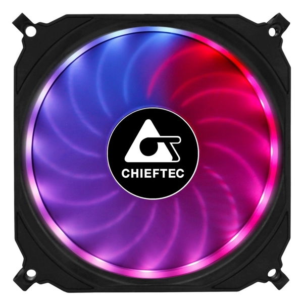 Chieftec CF-1225RGB, RGB, 120mm, 1200RPM, Cooler, Black