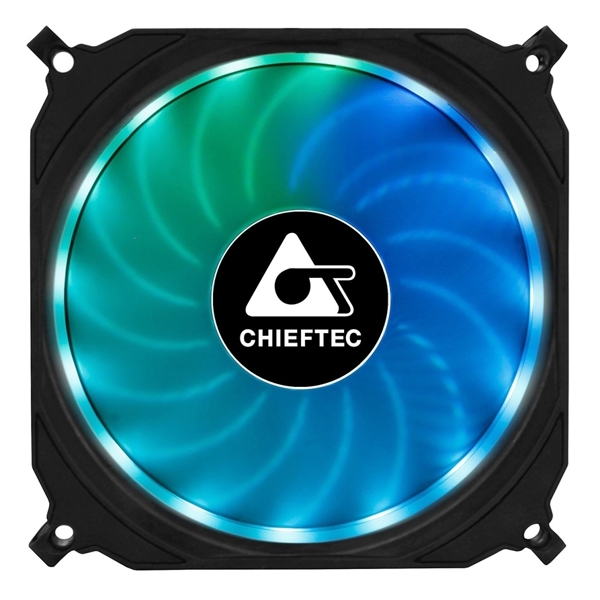 Chieftec CF-1225RGB, RGB, 120mm, 1200RPM, Cooler, Black