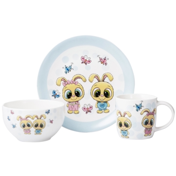 საბავშვო ჭურჭლის ნაკრები Ardesto AR3456BS, 290ml, 3 Pcs Set Of Children’s Dishes