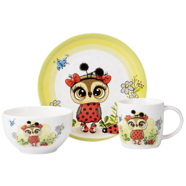 საბავშვო ჭურჭლის ნაკრები Ardesto AR3454LS, 290ml, 3 Pcs Set Of Children’s Dishes