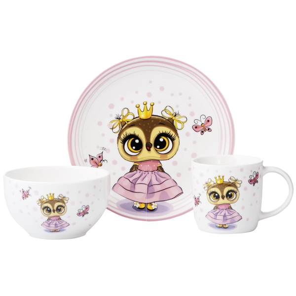 საბავშვო ჭურჭლის ნაკრები Ardesto AR3453OS, 290ml, 3 Pcs Set Of Children’s Dishes