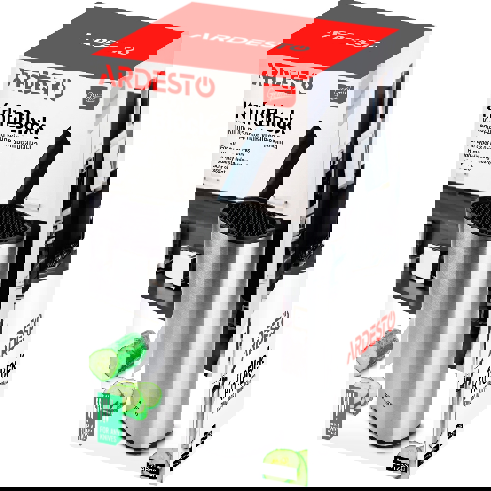 დანების ჩასაწყობი Ardesto AR2123SH, 22cm Knife Block, Silver