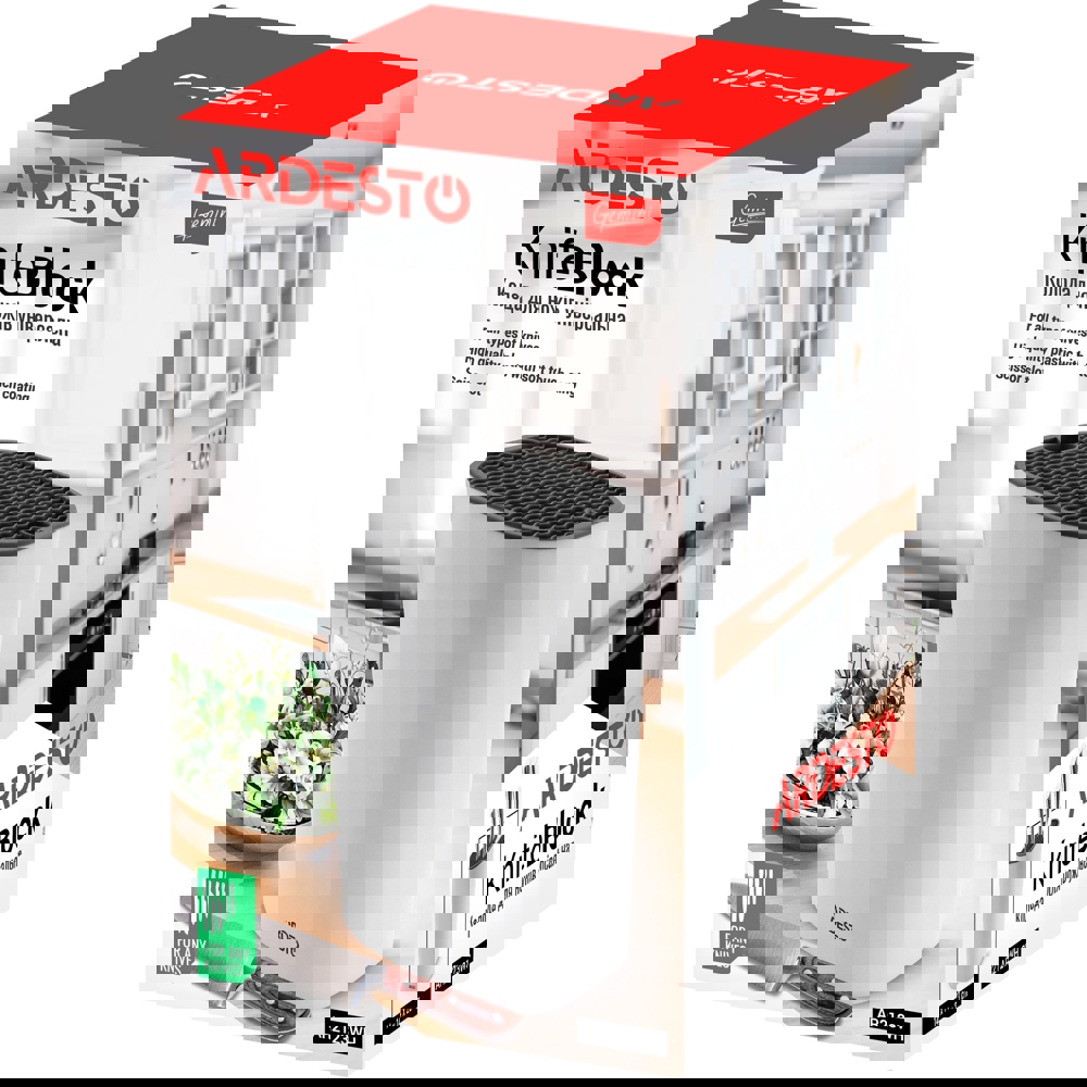 Ardesto AR2123WH, 23cm Knife Block, White