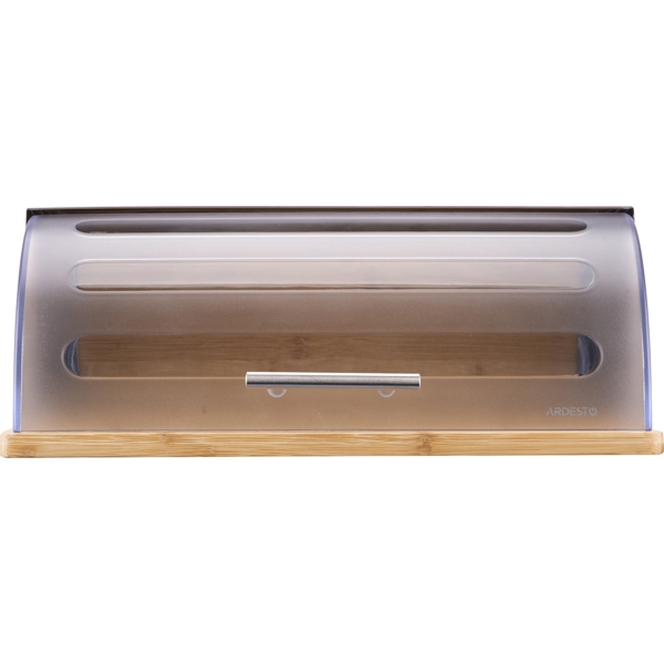 პურის შესანახი Ardesto AR4239BS, Bread Bin, Transparent/Stainless Steel