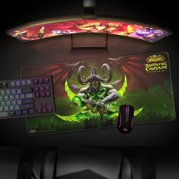 მაუსის პადი Blizzard FBLMPWOWILLID21XL, Gaming Mouse Pad, XL, Black