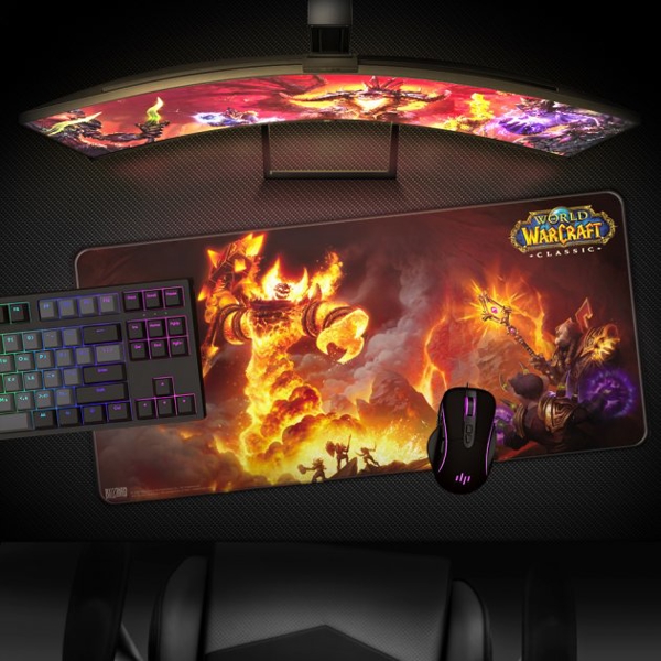 მაუსის პადი Blizzard FBLMPWOWRAGNA21XL, Gaming Mouse Pad, XL, Black