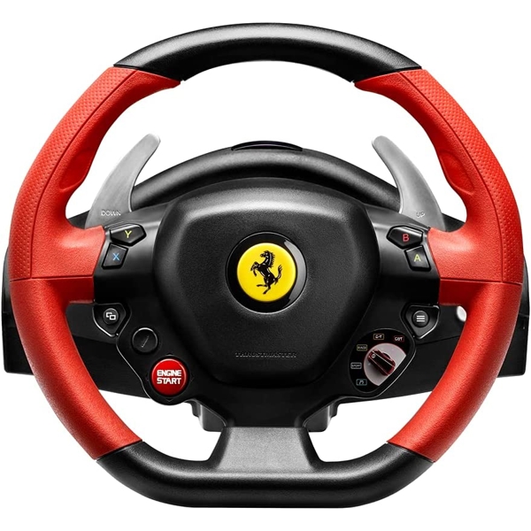 კომპიუტერული საჭე+პედლები Thrustmaster Ferrari 458, Xbox One, Black/Red