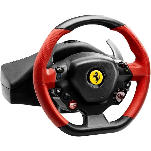 კომპიუტერული საჭე+პედლები Thrustmaster Ferrari 458, Xbox One, Black/Red