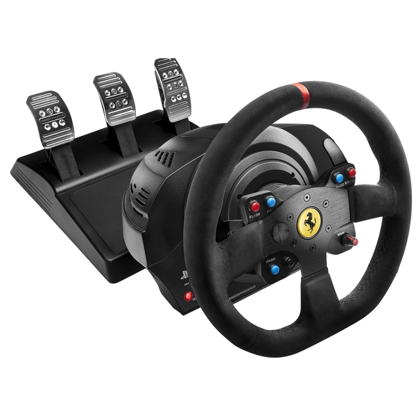 კომპიუტერული საჭე+პედლები Thrustmaster T300 Ferrari Integral RW, PC/ PS4/ PS3, Black