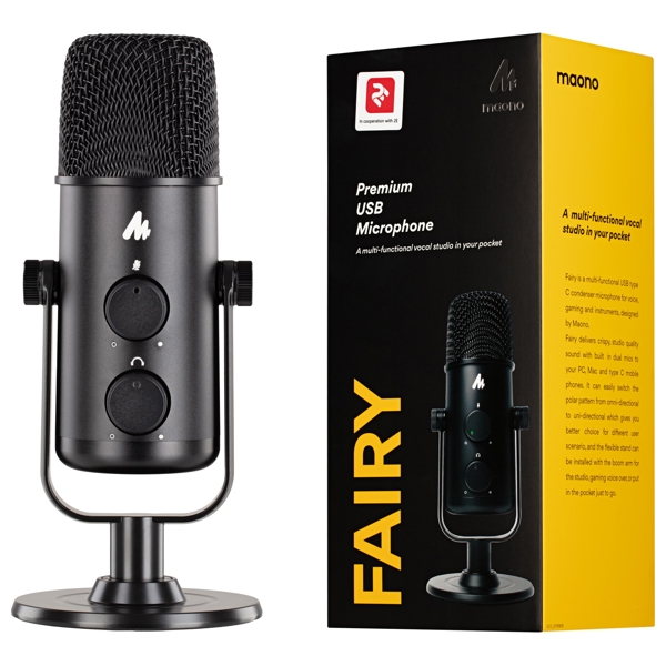 მიკროფონი 2E 2E-MPC020, Microphone With Tripod, USB, Black