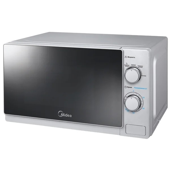 მიკროტალღური ღუმელი Midea MM720C4E-S, 700W, 20L, Microwave Oven, Silver