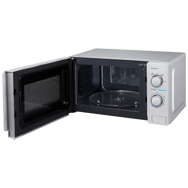 მიკროტალღური ღუმელი Midea MM720C4E-S, 700W, 20L, Microwave Oven, Silver