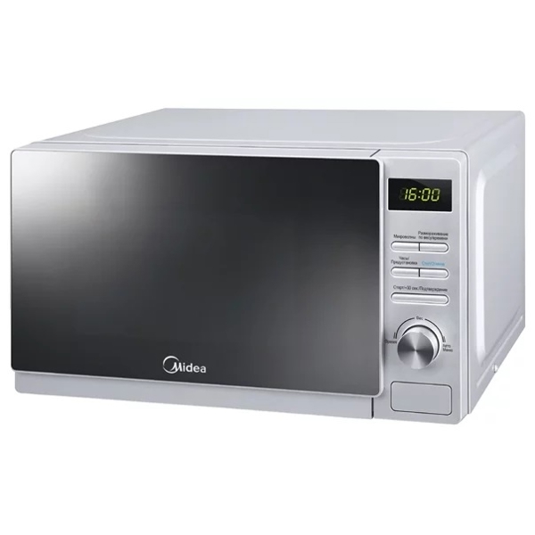 მიკროტალღური ღუმელი Midea AM720C4E-S, 700W, 20L, Microwave Oven, Silver