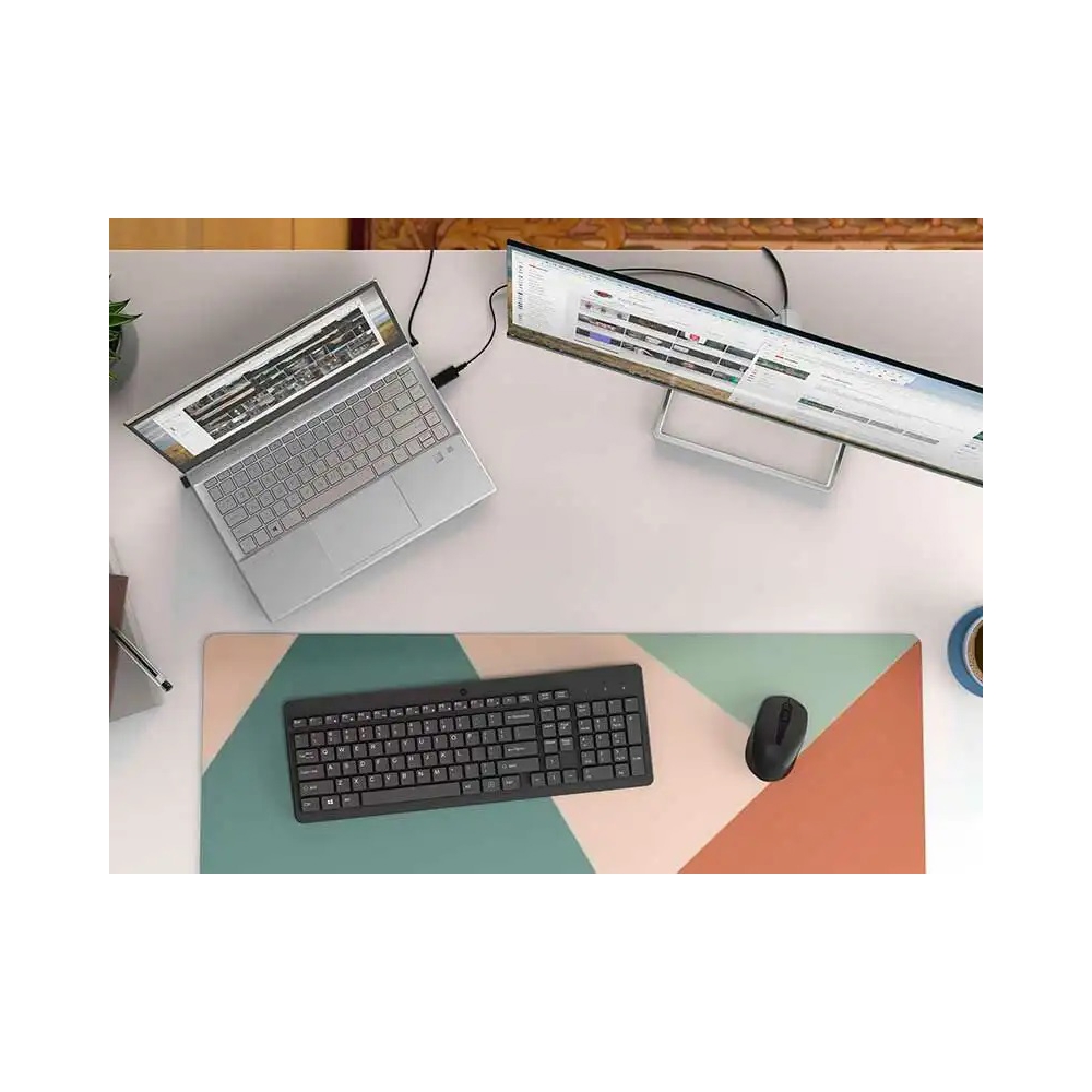 კლავიატურა+მაუსი HP 2V9E6AA 330, Wireless, USB-A, Keyboard And Mouse, Black