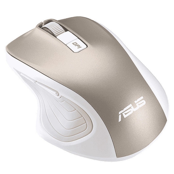 მაუსი Asus 90XB066N-BMU020 MW202, Wireless, USB, Mouse, White/Gold