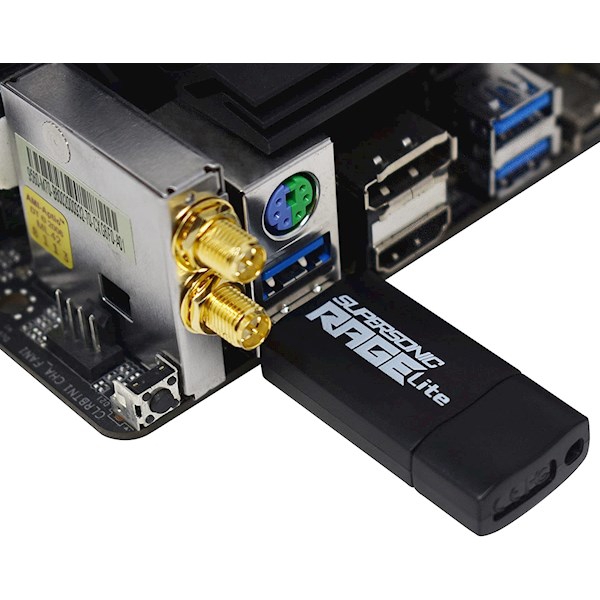 USB ფლეშ მეხსიერება Patriot PEF32GRLB32U, 32GB, USB 3.2 Gen 1, Black