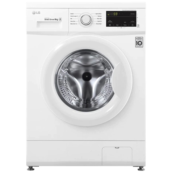 სარეცხი მანქანა LG FH2J3TDNP0, 8Kg, A+++, 1200Rpm, 72Db, Washing Machine, White