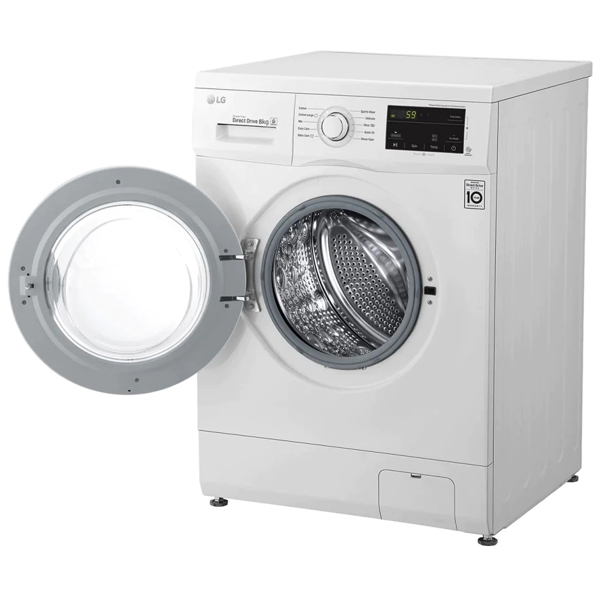 სარეცხი მანქანა LG FH2J3TDNP0, 8Kg, A+++, 1200Rpm, 72Db, Washing Machine, White