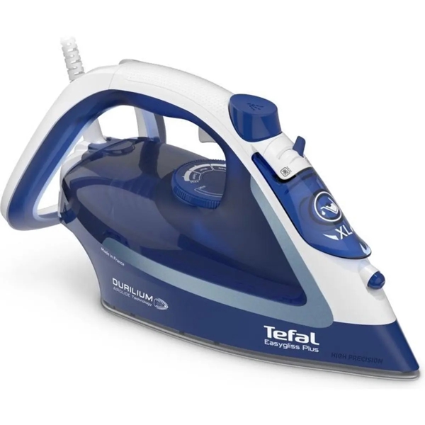 ორთქლის უთო Tefal FV5735E0, 2500W, 270ML, Steam Iron, Blue/White