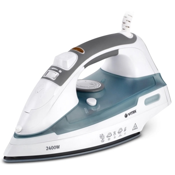 ორთქლის უთო Vitek VT-1251, 2400W, 280ML, Steam Iron, White